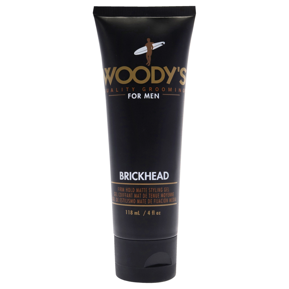 Brickhead Firm Hold Matte Styling Gel BY Woodys for Men 4 oz Gel